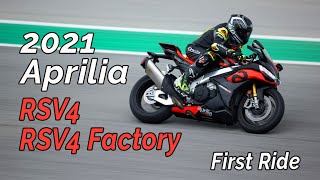 2021 Aprilia RSV4 And RSV4 Factory Review – First Ride [upl. by Chace294]