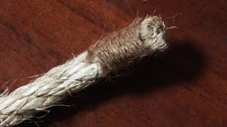 How To Whip The End Of A Rope  Common Whipping Knot [upl. by Yattirb]