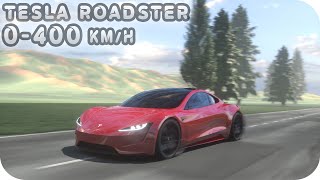 TESLA ROADSTER  0400kmh Acceleration  2021 [upl. by Akzseinga]