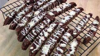 Triple Chocolate Biscotti  Recipe by Laura Vitale  Laura in the Kitchen Episode 134 [upl. by Liesa]