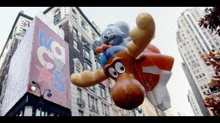 Macys Parade Balloons Bullwinkle amp Rocky [upl. by Lilybel]