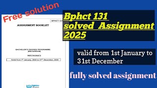 Bphct 131 solved assignment 2025 [upl. by Harri437]