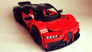 Bugatti Chiron  Lego Technic MOC  Instructions [upl. by Aleakcim]