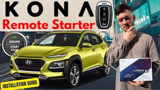 Hyundai Kona Remote Start  How To install  My Key Premium [upl. by Aihsakal]