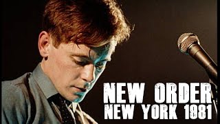 New Order  Live in Concert  New York 1981  Min4616  Remastered  18111981 New York [upl. by Eliga]