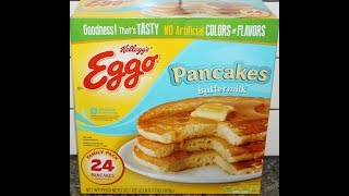 Kellogg’s Eggo Buttermilk Pancakes Review [upl. by Leanahtan431]