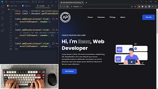 ASMR Programming  Complete Responsive Portfolio Design  No Talking [upl. by Enelcaj]