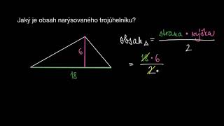 Vypočítej obsah trojúhelníku  Geometrie  Khan Academy [upl. by Minton]