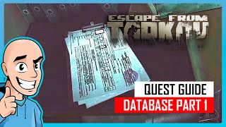 Database Part 1 Quest Guide Interchange Map  Teaching My Son 58  Escape from Tarkov PVE [upl. by Ardnola]