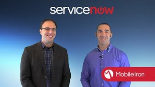 MobileIron amp ServiceNow MobileAware IT Service Management Demo [upl. by Demmer]