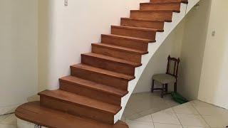 INSTALACIÓN DE PASOS PARA ESCALERA EN MADERA PUMAQUIRO Soy Carpintero [upl. by Halilad425]