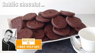 Sablés au chocolat  Recette par Chef Sylvain [upl. by Feenah]