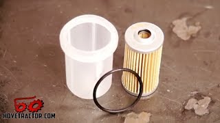 Yanmar Tractor Fuel Filter Replacement amp Bleeding [upl. by Aymahs]