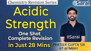 Acidic Strength in Organic Chemistry  Quick Revision by Prateek Sir  Class 11 JEE amp NEET  eSaral [upl. by Thomasin]