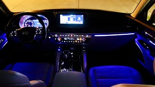 2020 Kia Telluride SX Prestige Night View  ExteriorInteriorMood Lighting [upl. by Aicnelav]