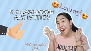 5 ENGAGING CLASSROOM ACTIVITIES  FILIPINO TEACHERS  TAGALOG [upl. by Yrocal]