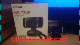 My New Webcam  Trust 720p Webcam [upl. by Guinna243]