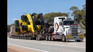 Australian Heavy Haulage  World’s largest wheel loader  Guinness World Record LeTourneau L2350 [upl. by Aneeuq961]