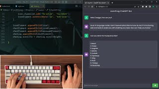 ASMR Programming  ChatGPT Bot Coding  No Talking [upl. by Ezaria]