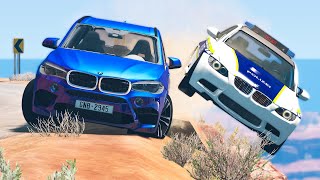 Cliff Drops Car Crashes 17  BeamNG Drive  CRASHdriven [upl. by Lamoureux]