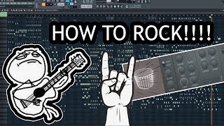 HOW TO MAKE ROCK SONG IN FL STUDIO [upl. by Attenov]