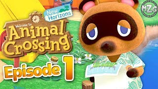 Animal Crossing New Horizons Gameplay Walkthrough Part 1  Island Getaway [upl. by Encratia205]