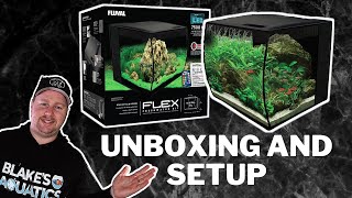 Fluval Flex Unboxing and Setup  The Best AllInOne Aquarium Kit [upl. by Puttergill501]