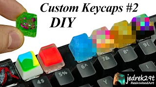 Making Custom Resin Keycaps 2  RESIN ART [upl. by Carolyne418]