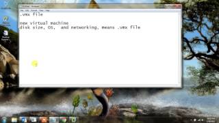 how to open vmx file in VMware Work Station virtual machine [upl. by Akirehs]