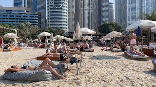 A walk through Barasti Beach Club  Trip to Dubai UAE 2021 [upl. by Isahella]