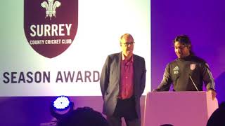 Sangakkaras Speech At Surrey End Season Awards [upl. by Lednor868]