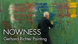 Gerhard Richter Painting watch the master artist at work [upl. by Nykal]