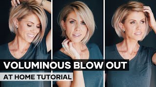 Voluminous Blow Out  AT HOME TUTORIAL [upl. by Perlie]