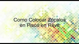 Como Colocar Zócalos en Revit [upl. by Aubrie]