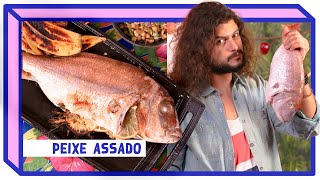 PEIXE ASSADO NO FORNO COM VINAGRETE  Receitas  Mohamad Hindi [upl. by Adnilre]