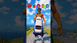 🚘CR7 vs Messi vs iShowSpeed vs Neymar vs Squid Game ⚽️beamngdrive football shorts simulator [upl. by Rai]