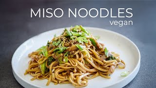 How to make Japanese style Miso Noodles Stir Fry Recipe [upl. by Anita]