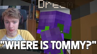 TommyInnit hides from Dream while he visits Technoblade house  Dream SMP [upl. by Oeniri]