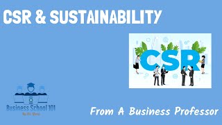 Coporate Social Responsibility amp Sustainability  International Business  From A Business Professor [upl. by Aldis]