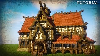 Minecraft Medieval TavernInn Tutorial [upl. by Hawken]