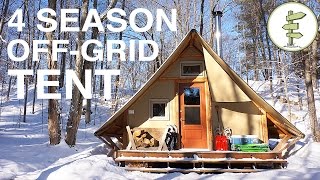 OffGrid ProspectorStyle Tent A Tiny House Alternative [upl. by Esten872]