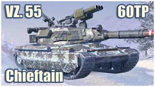 Vz 55 Chieftain 6 amp 60TP • WoT Blitz Gameplay [upl. by Enyar907]