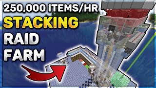 Minecraft RAID FARM  250k Items Per Hour [upl. by Aubreir724]