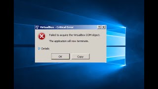 How to Solve  Failed to acquire the VirtualBox COM object  Eazytrix [upl. by Anihsak]