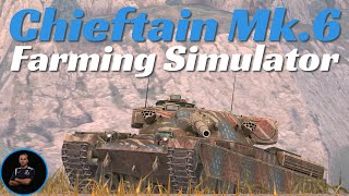 Chieftain Mk6 Farming Simulator  WoT Blitz [upl. by Os]