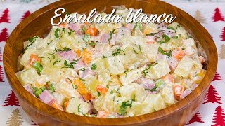 COMO PREPARAR ENSALADA BLANCA NAVIDEÑA  ACOMERPE [upl. by Nniroc]