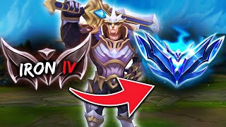 Iron to Diamond with GAREN ONLY Episode 1 [upl. by Norraj]