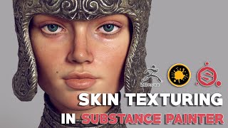 Texturing Skin in Substance Painter for Real Time Characters [upl. by Kai]