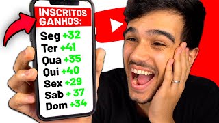 COMO GANHAR 30 INSCRITOS TODOS OS DIAS NO YOUTUBE [upl. by Chlores]